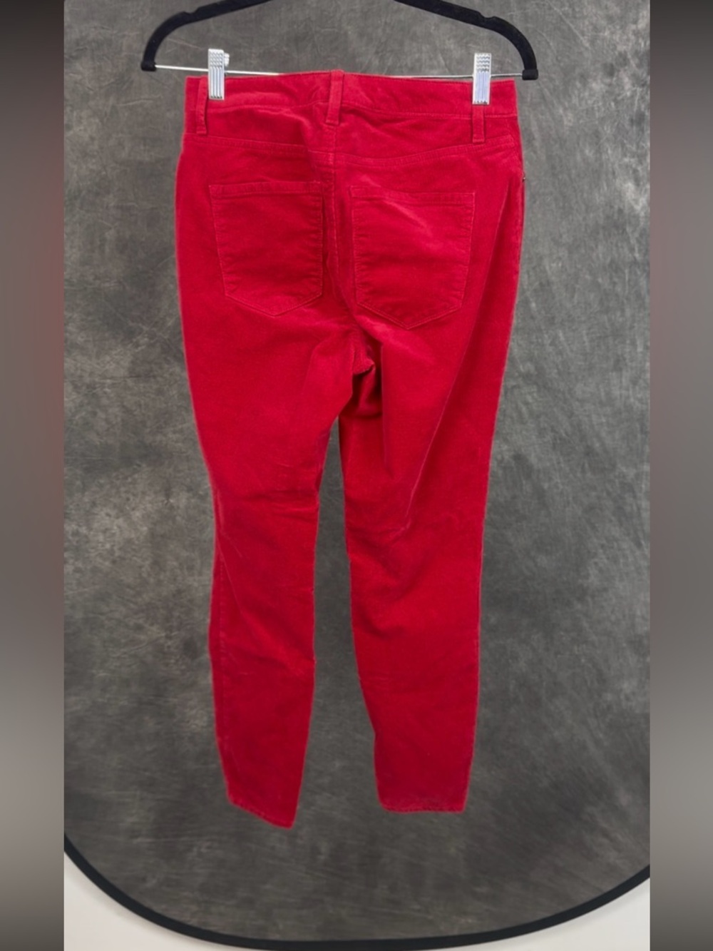 Talbots Red Corduroy Pants Size 6P | High Rise Straight Leg Petite Classic - Picture 4 of 7